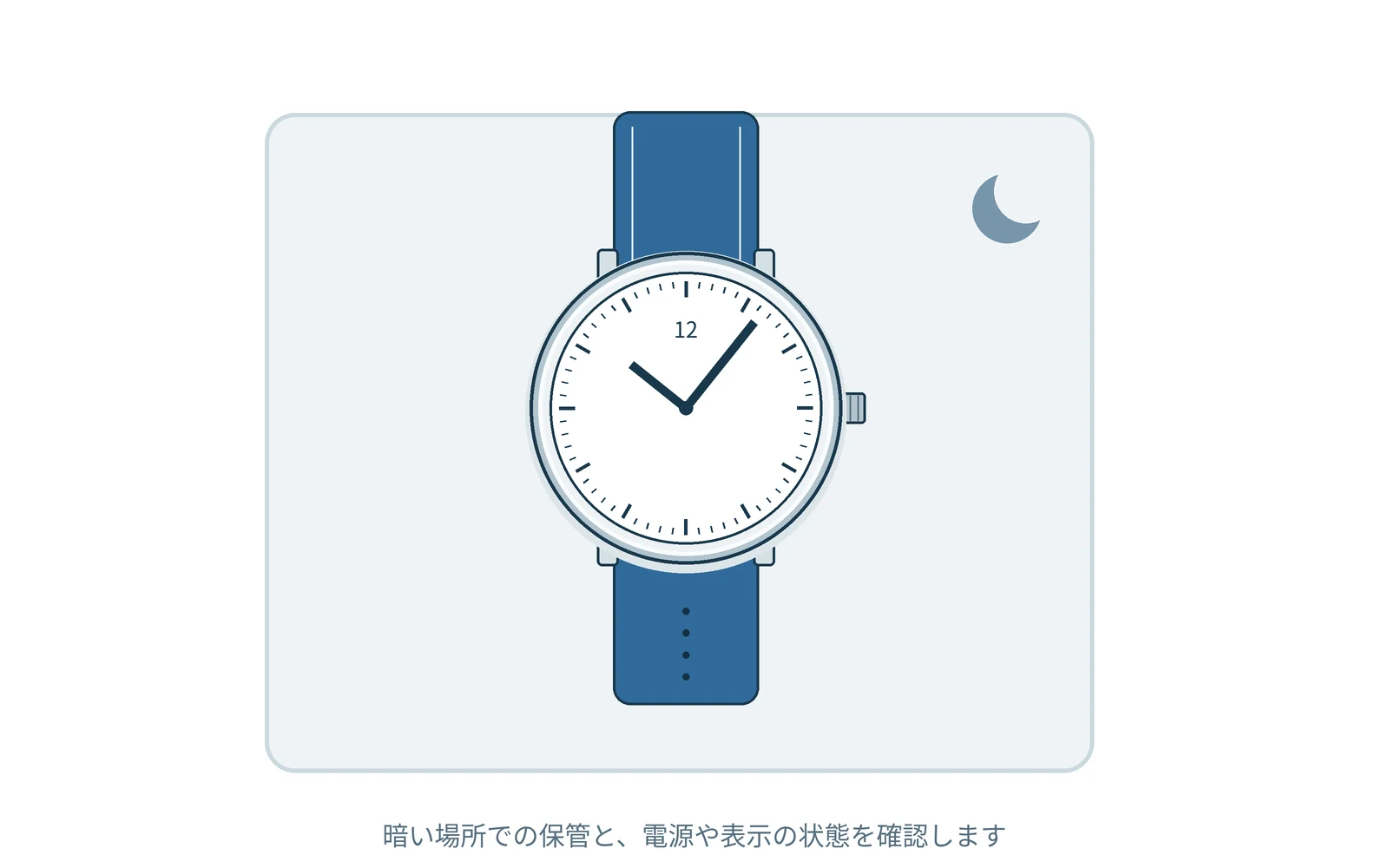 しまっている間も、動いている時計は電気を使います。