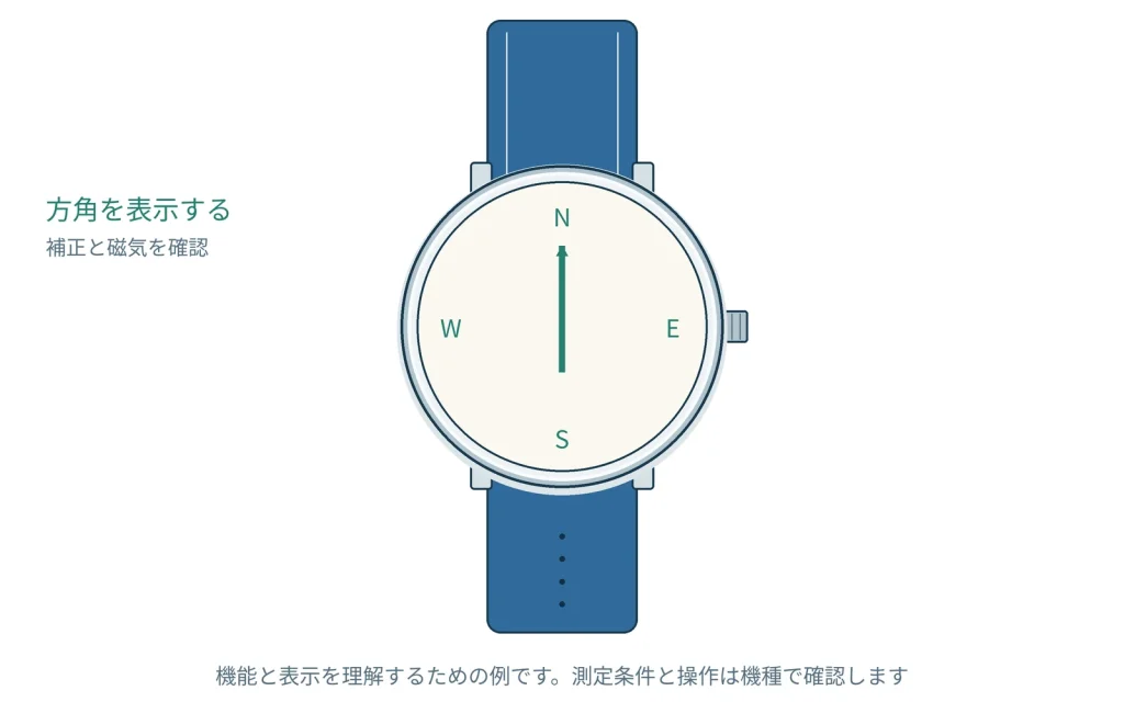 時計の方位計機能とは？表示と補正の基本を知る